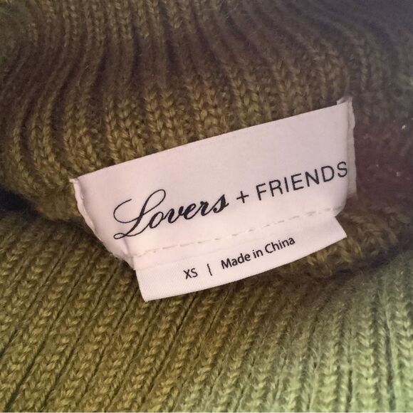Lovers + Friends Arlington Sweater - Olive Green Size XS $158 RETAIL - Picture 4 of 10